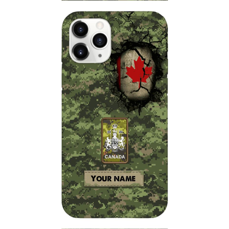 Personalized Canadian Army Camo Phone Case Printed 3C 0404