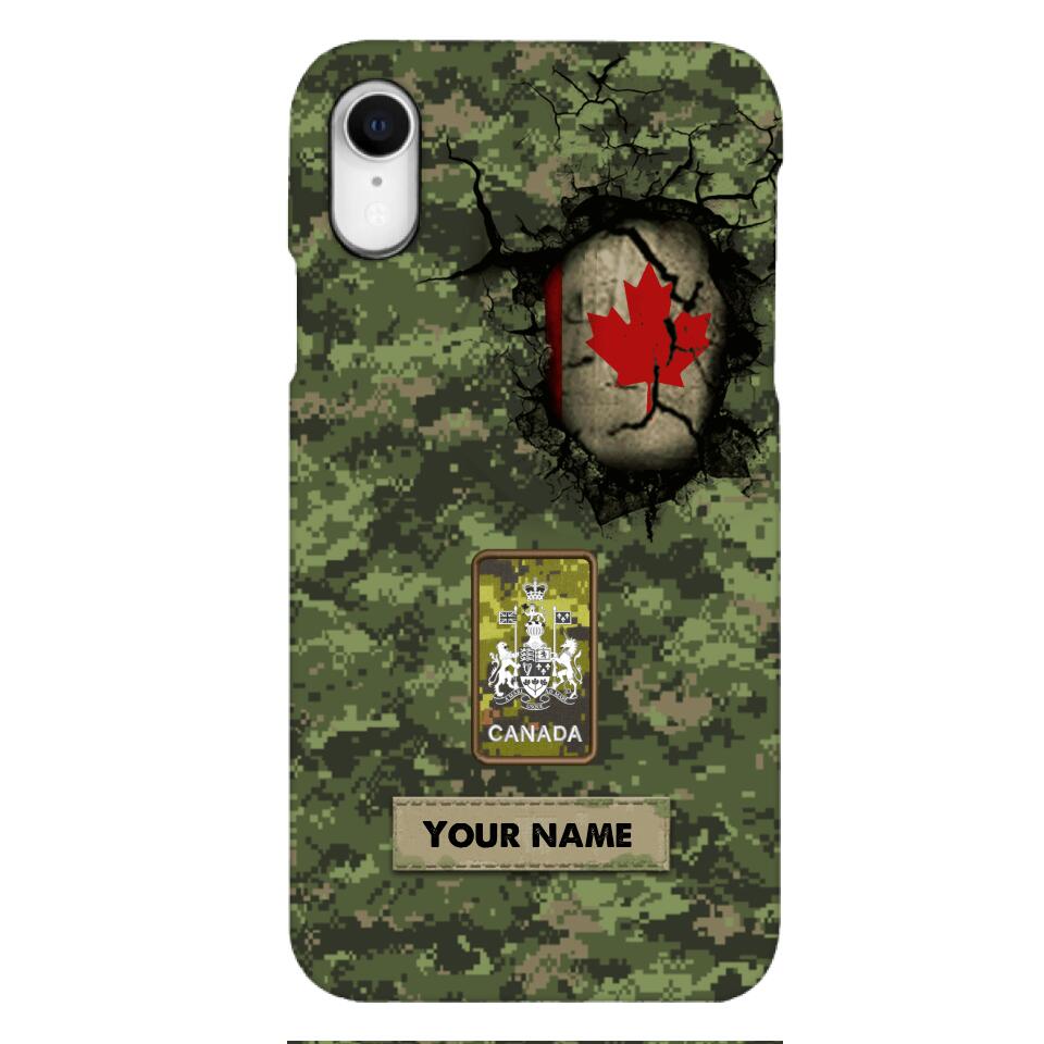 Personalized Canadian Army Camo Phone Case Printed 3C 0404