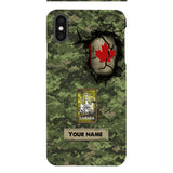 Personalized Canadian Army Camo Phone Case Printed 3C 0404