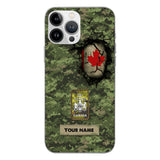Personalized Canadian Army Camo Phone Case Printed 3C 0404