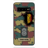 Personalized Belgium Army Veteran Camo Phone Case Printed 3C 0404
