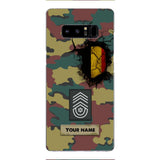 Personalized Belgium Army Veteran Camo Phone Case Printed 3C 0404