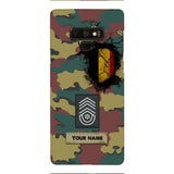 Personalized Belgium Army Veteran Camo Phone Case Printed 3C 0404