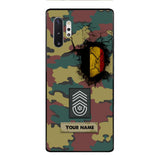 Personalized Belgium Army Veteran Camo Phone Case Printed 3C 0404