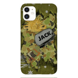 Personalized Austrian Soldier/Veterans Phone Case Printed T3Q 0404