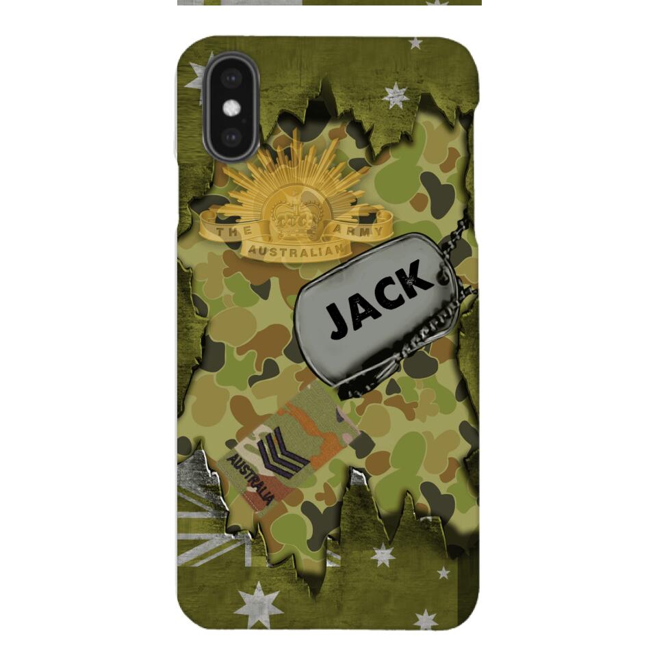 Personalized Austrian Soldier/Veterans Phone Case Printed T3Q 0404