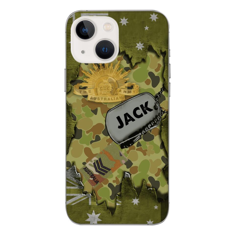 Personalized Austrian Soldier/Veterans Phone Case Printed T3Q 0404