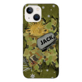 Personalized Austrian Soldier/Veterans Phone Case Printed T3Q 0404