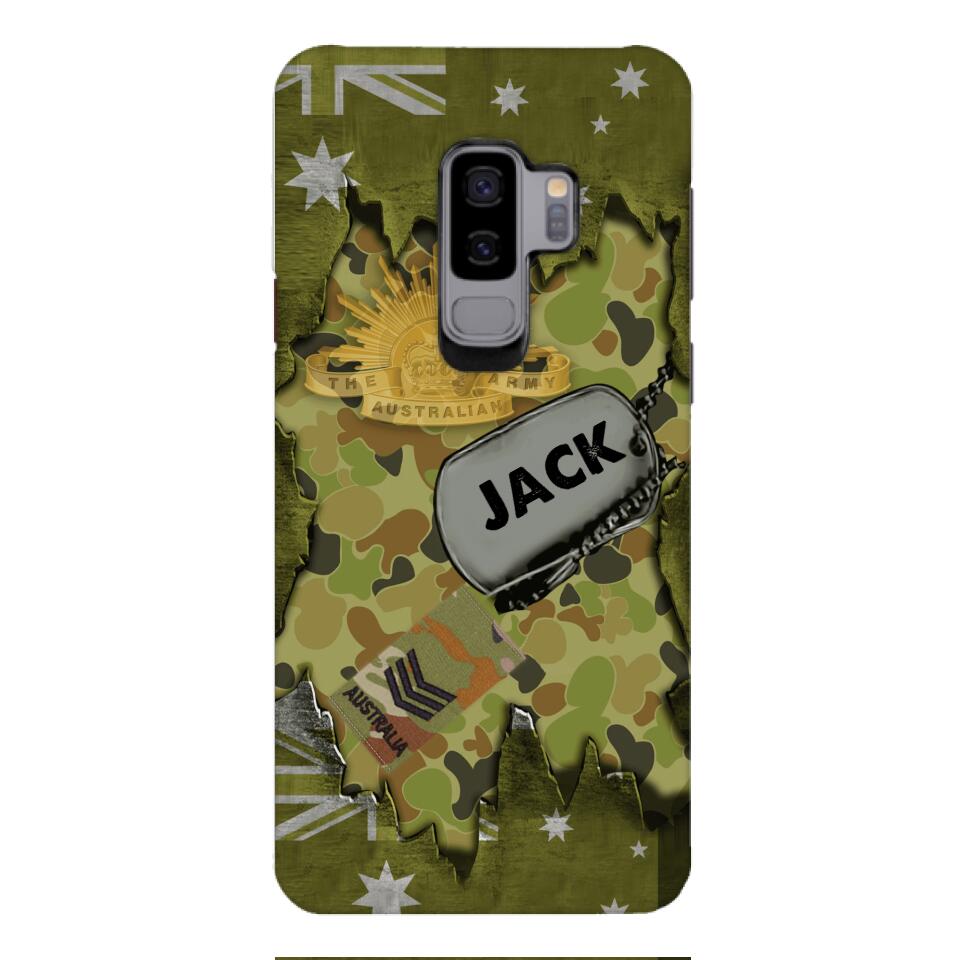 Personalized Austrian Soldier/Veterans Phone Case Printed T3Q 0404