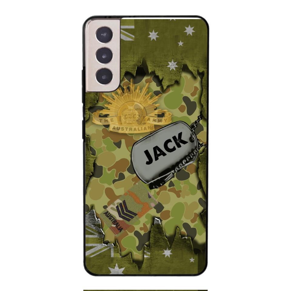 Personalized Austrian Soldier/Veterans Phone Case Printed T3Q 0404