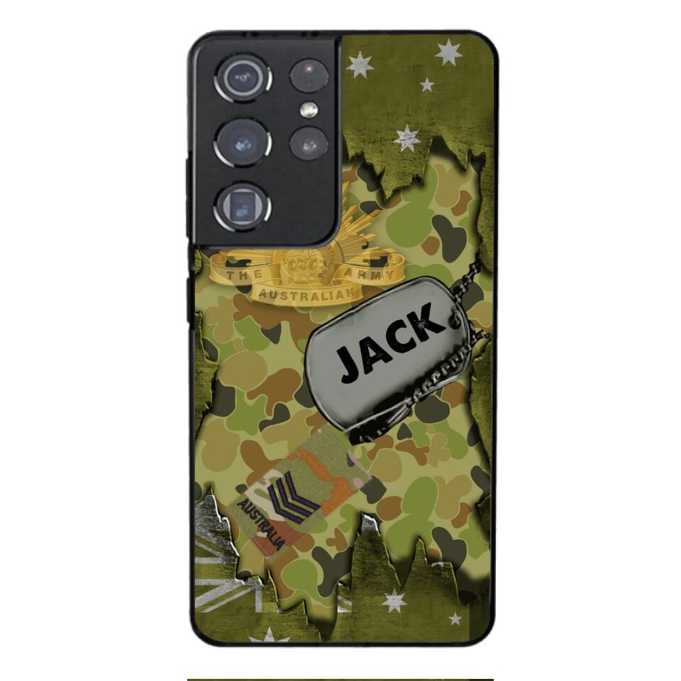 Personalized Austrian Soldier/Veterans Phone Case Printed T3Q 0404