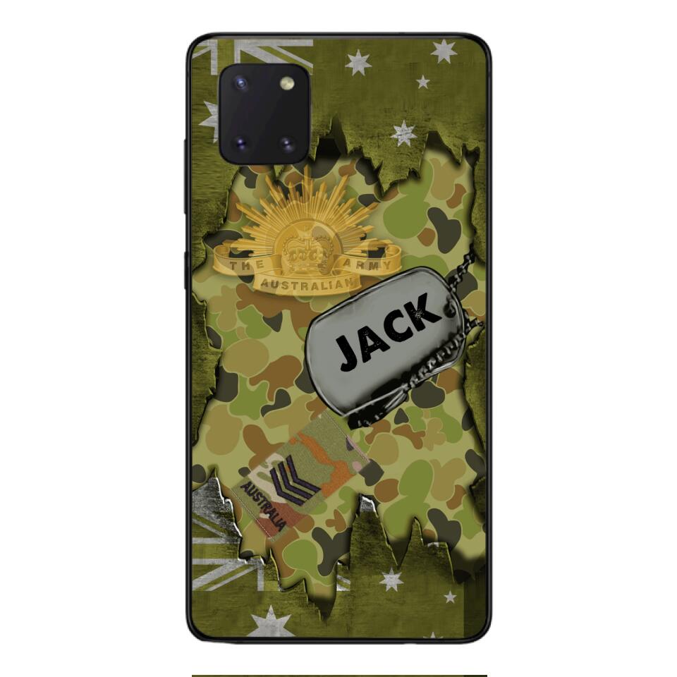 Personalized Austrian Soldier/Veterans Phone Case Printed T3Q 0404
