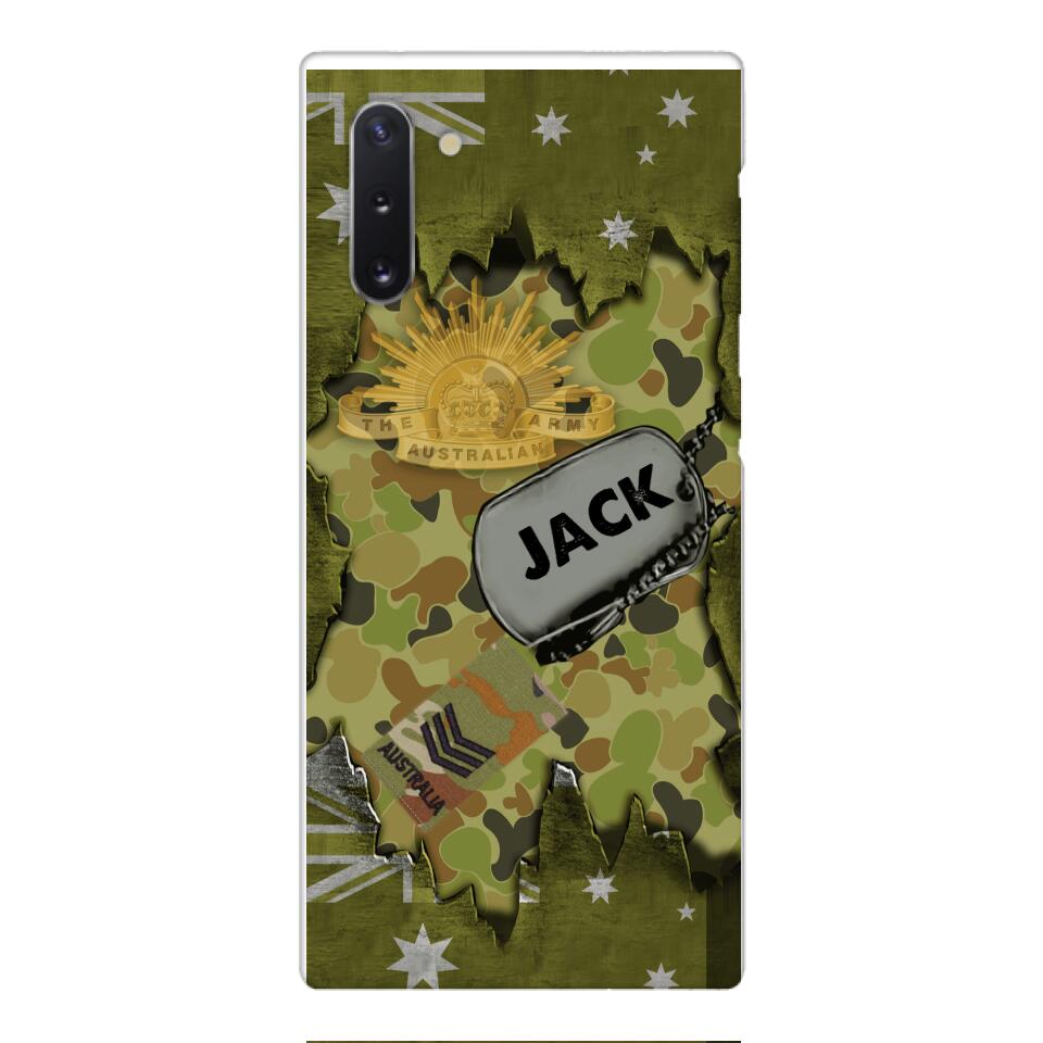 Personalized Austrian Soldier/Veterans Phone Case Printed T3Q 0404