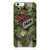Personalized Canadian Army Camo Phone Case Printed T3Q 0404