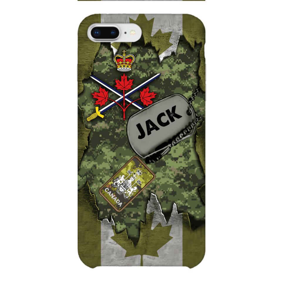Personalized Canadian Army Camo Phone Case Printed T3Q 0404
