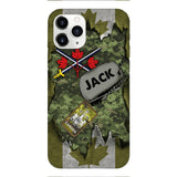 Personalized Canadian Army Camo Phone Case Printed T3Q 0404