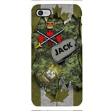 Personalized Canadian Army Camo Phone Case Printed T3Q 0404
