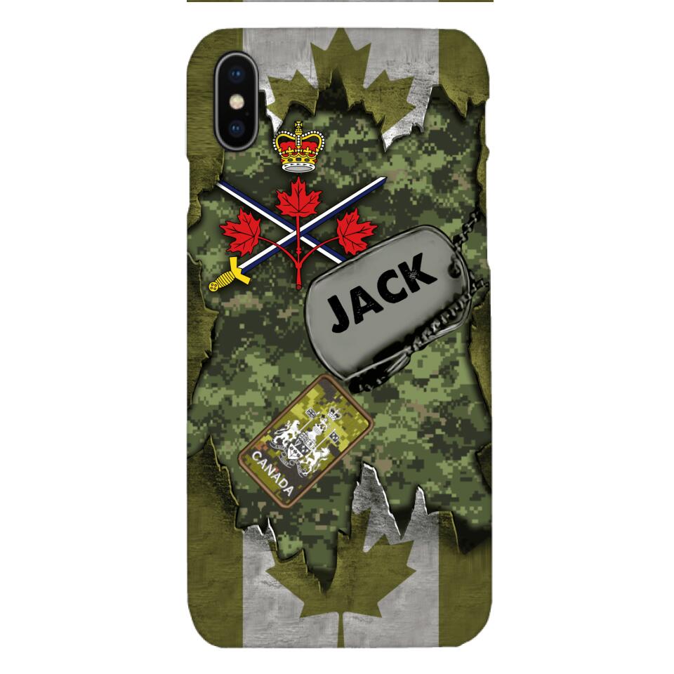 Personalized Canadian Army Camo Phone Case Printed T3Q 0404
