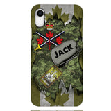 Personalized Canadian Army Camo Phone Case Printed T3Q 0404