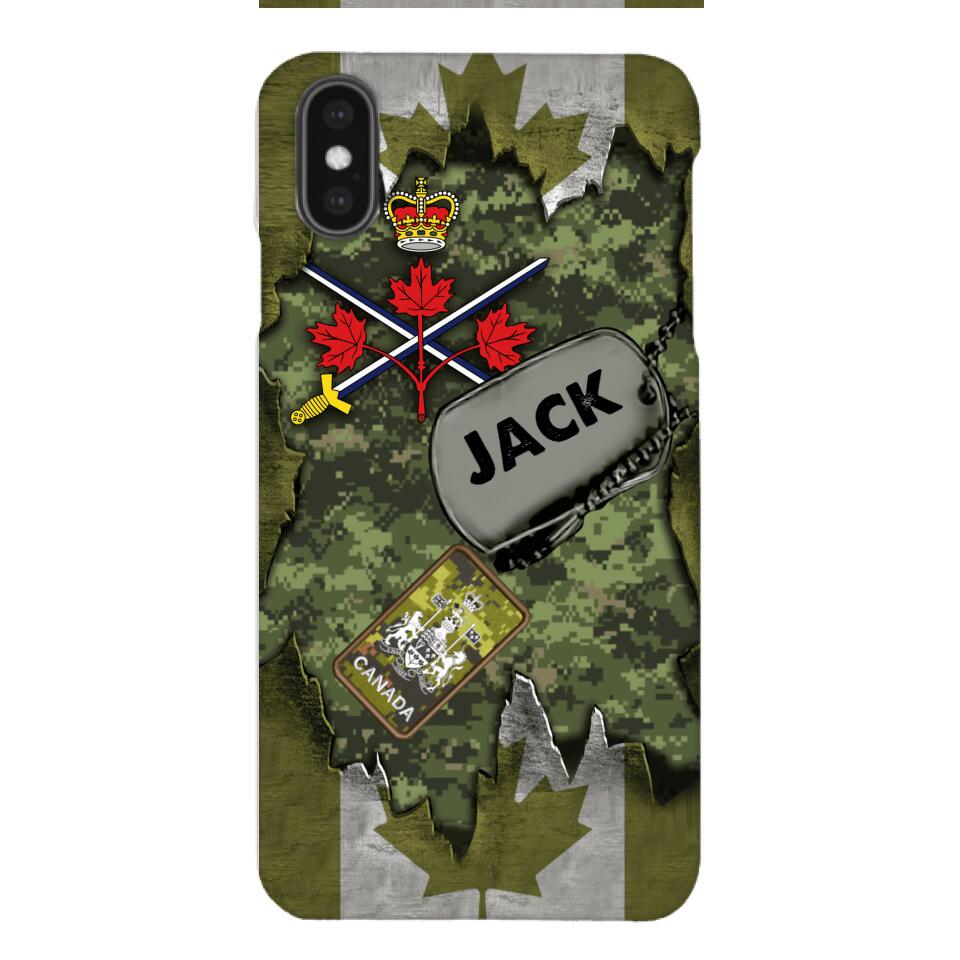 Personalized Canadian Army Camo Phone Case Printed T3Q 0404