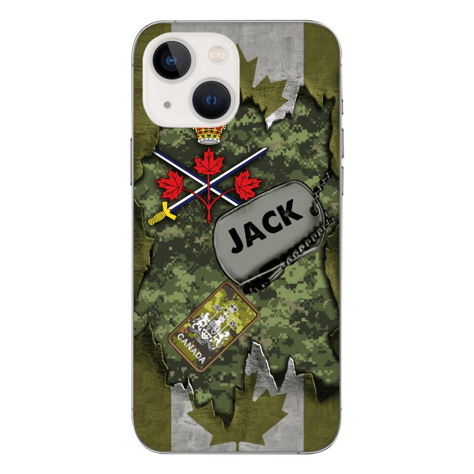Personalized Canadian Army Camo Phone Case Printed T3Q 0404