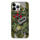 Personalized Canadian Army Camo Phone Case Printed T3Q 0404