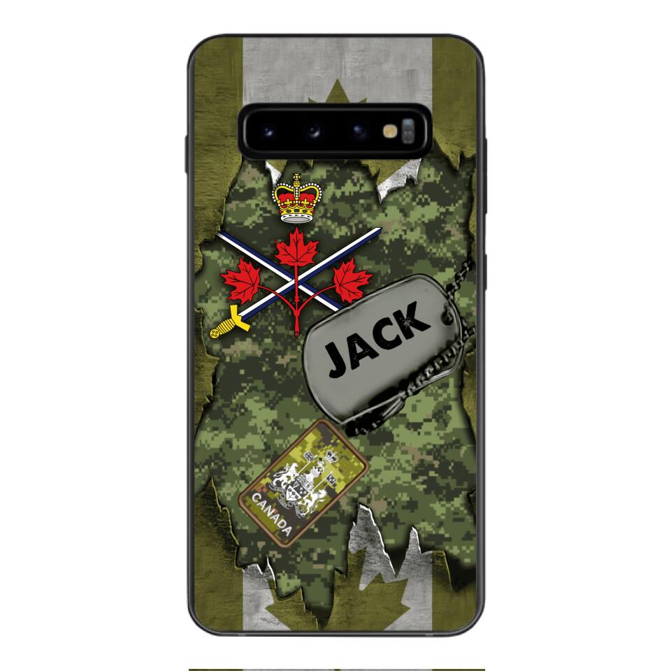 Personalized Canadian Army Camo Phone Case Printed T3Q 0404
