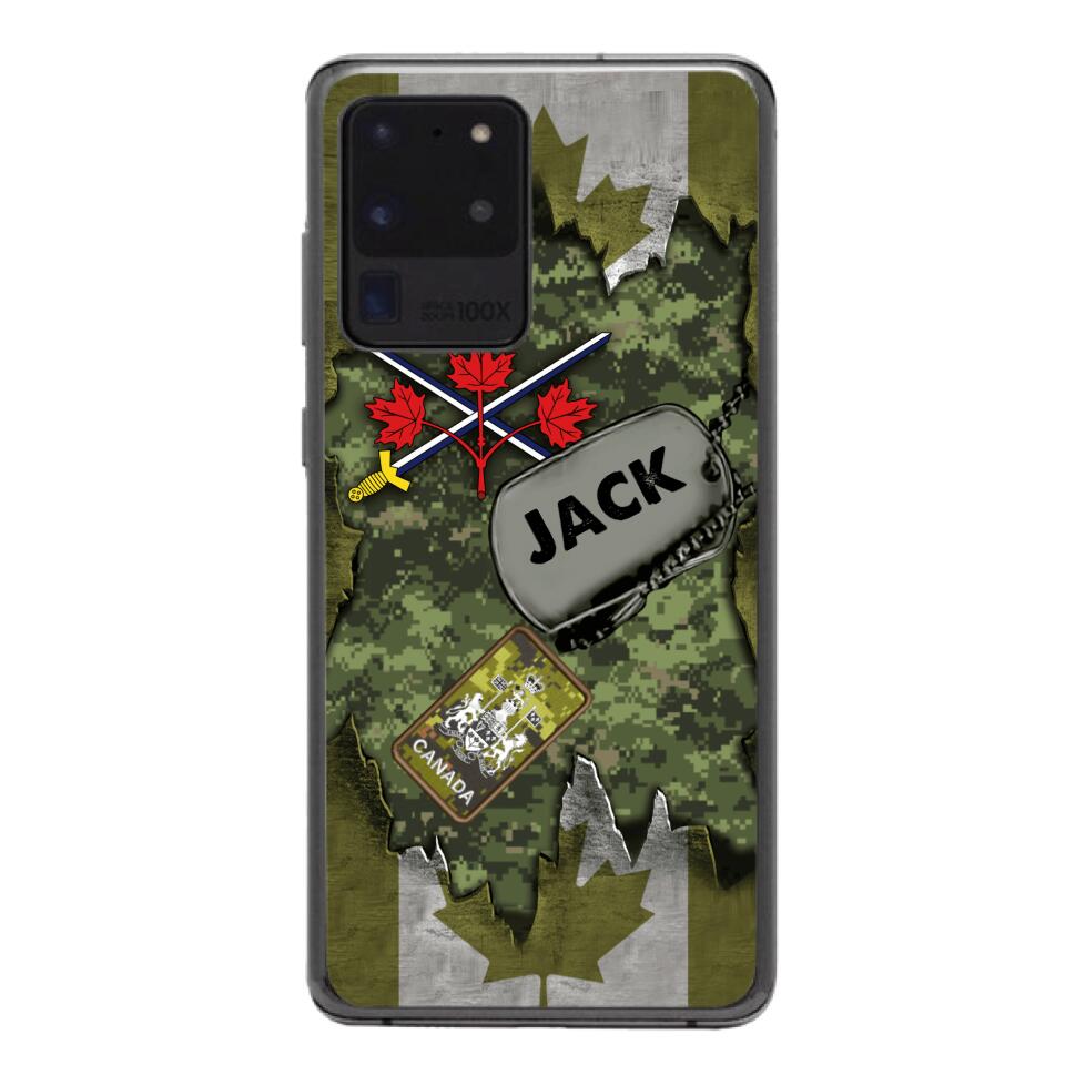 Personalized Canadian Army Camo Phone Case Printed T3Q 0404