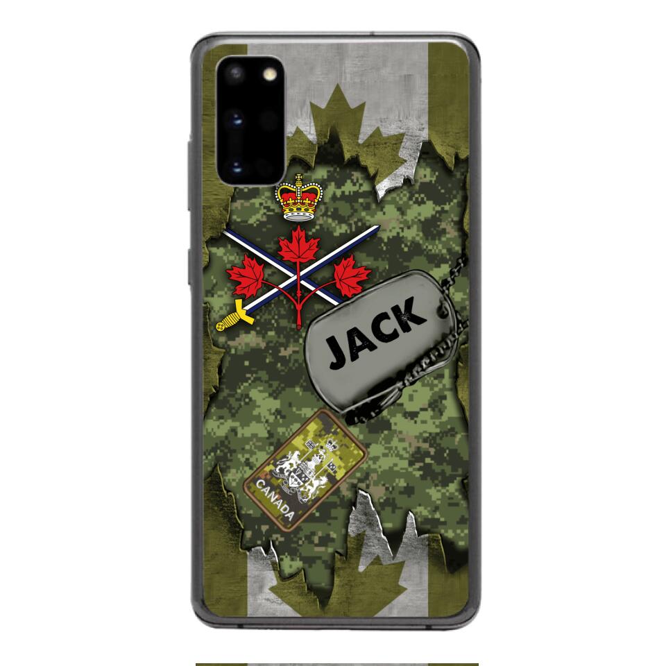 Personalized Canadian Army Camo Phone Case Printed T3Q 0404