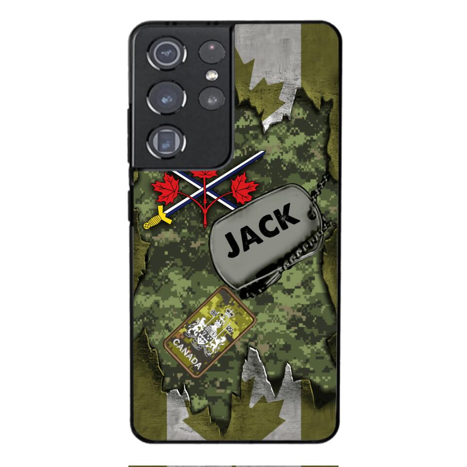 Personalized Canadian Army Camo Phone Case Printed T3Q 0404