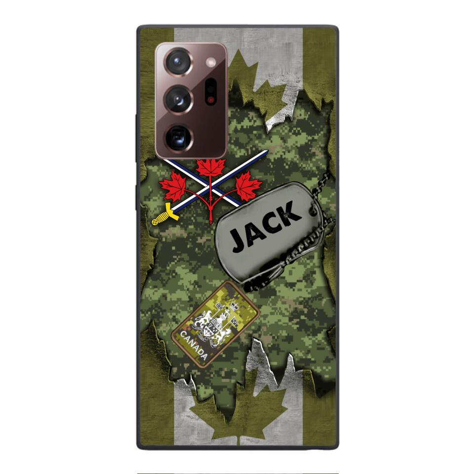 Personalized Canadian Army Camo Phone Case Printed T3Q 0404