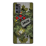 Personalized Canadian Army Camo Phone Case Printed T3Q 0404