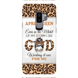 PERSONALIZED MONTH GIRL LEOPARD PHONECASE 3T 0504