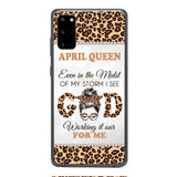 PERSONALIZED MONTH GIRL LEOPARD PHONECASE 3T 0504