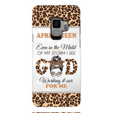 PERSONALIZED MONTH GIRL LEOPARD PHONECASE 3T 0504