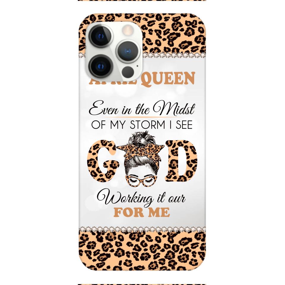PERSONALIZED MONTH GIRL LEOPARD PHONECASE 3T 0504