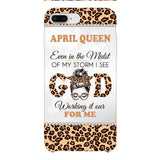 PERSONALIZED MONTH GIRL LEOPARD PHONECASE 3T 0504