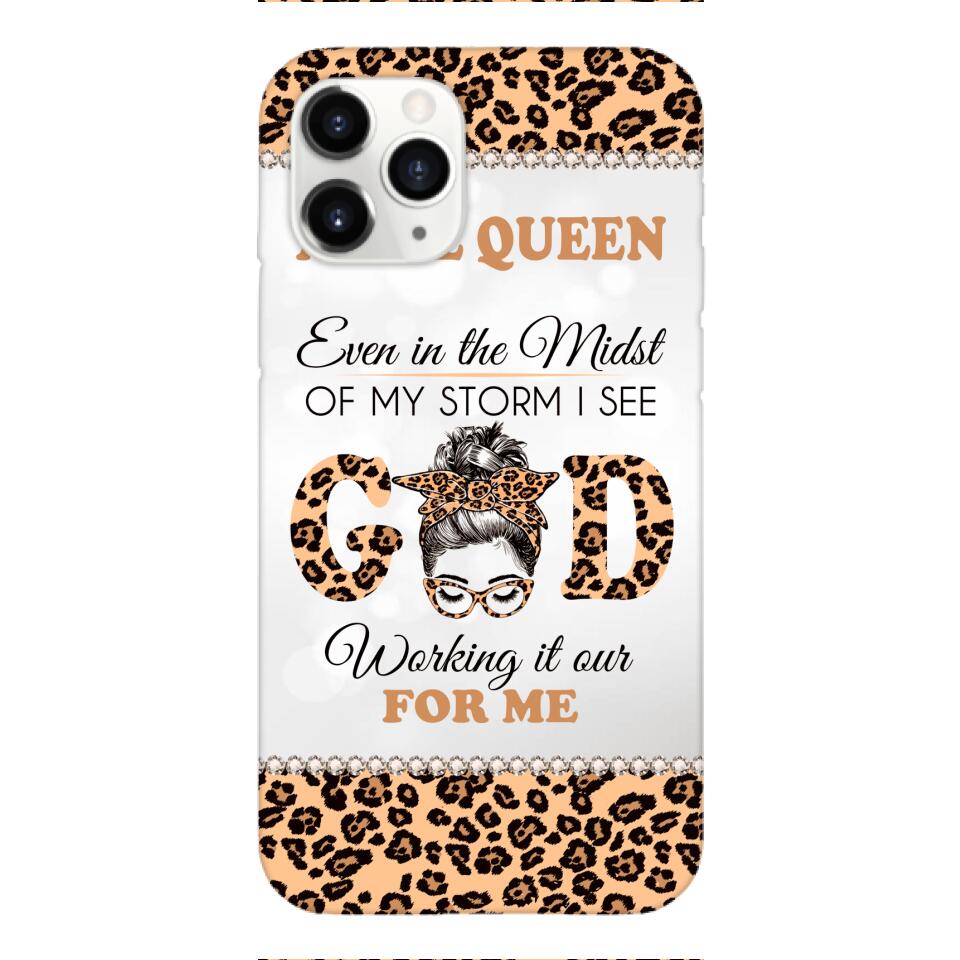 PERSONALIZED MONTH GIRL LEOPARD PHONECASE 3T 0504
