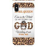 PERSONALIZED MONTH GIRL LEOPARD PHONECASE 3T 0504