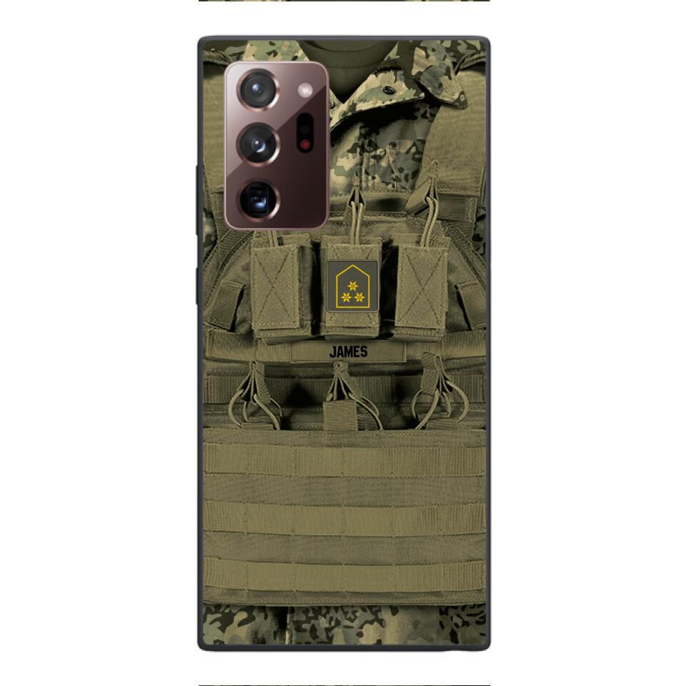 Personalized Austrian Soldier Phone Case Printed 22APR-DT05