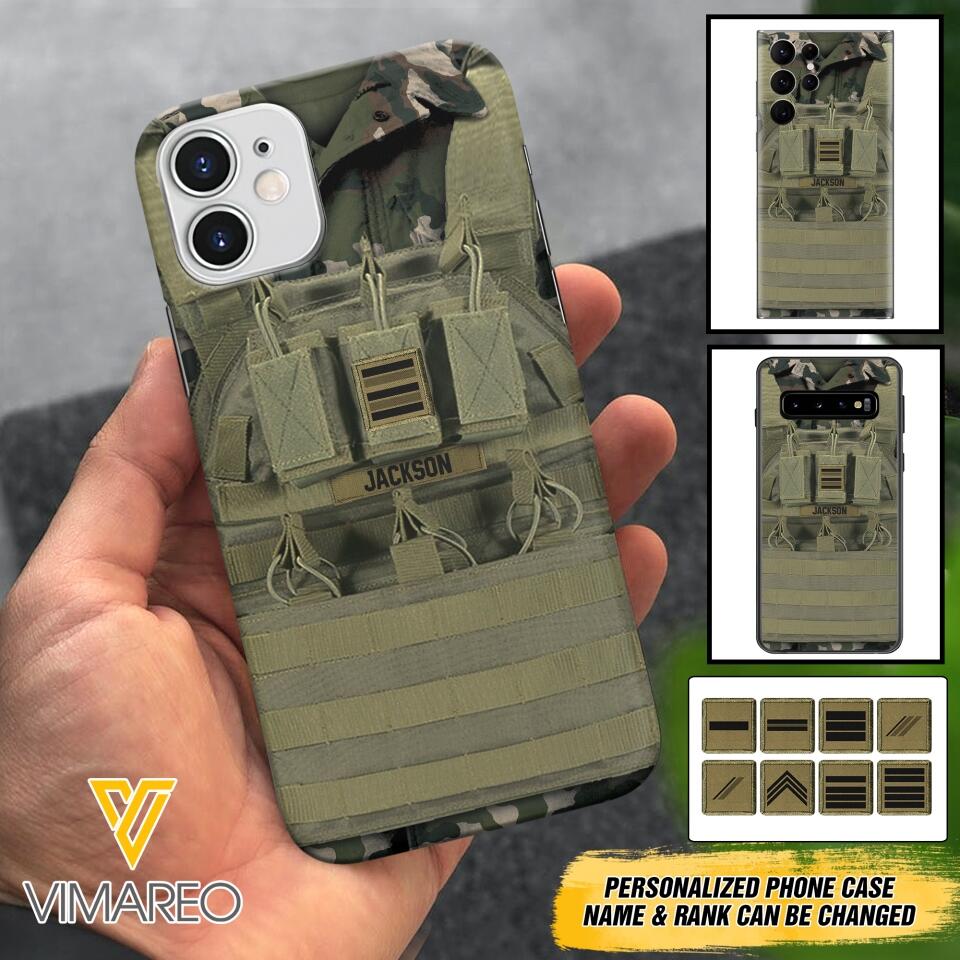 Personalized French Soldier Phone Case Printed 22APR-DT05
