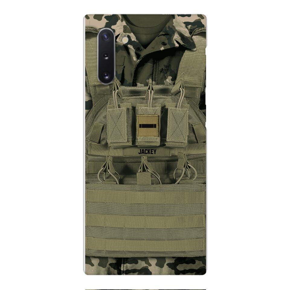 Personalized French Soldier Phone Case Printed 22APR-DT05