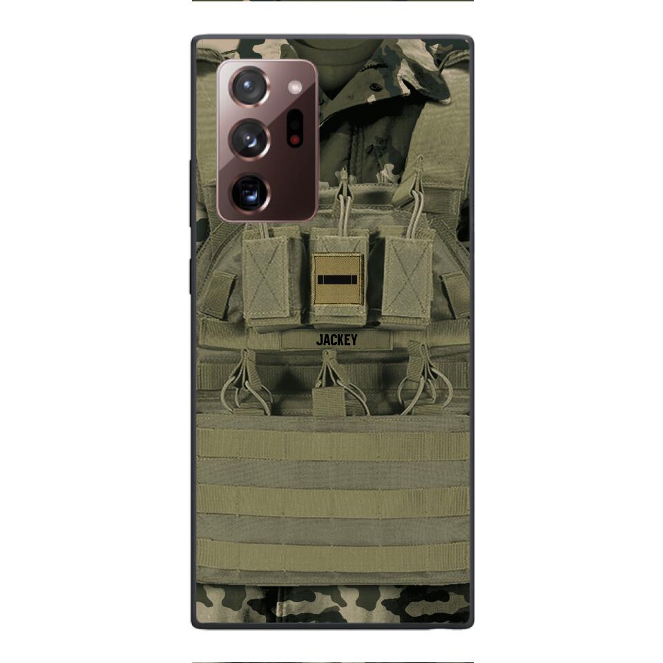 Personalized French Soldier Phone Case Printed 22APR-DT05