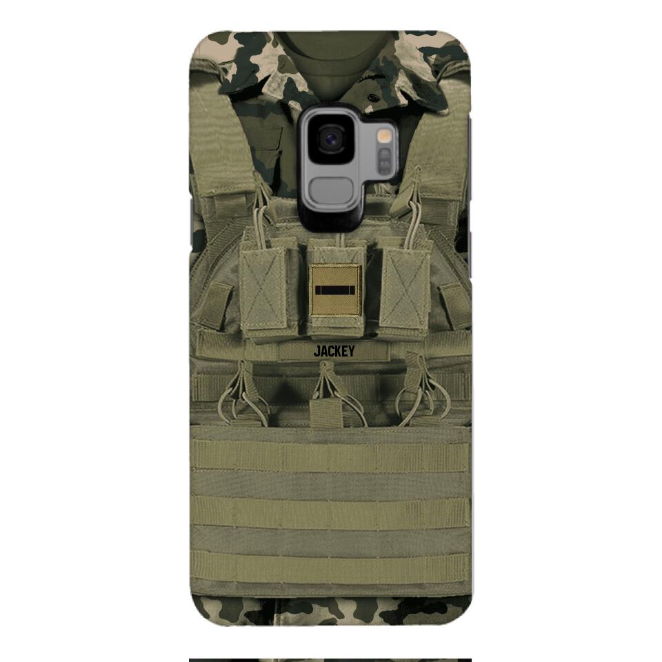 Personalized French Soldier Phone Case Printed 22APR-DT05