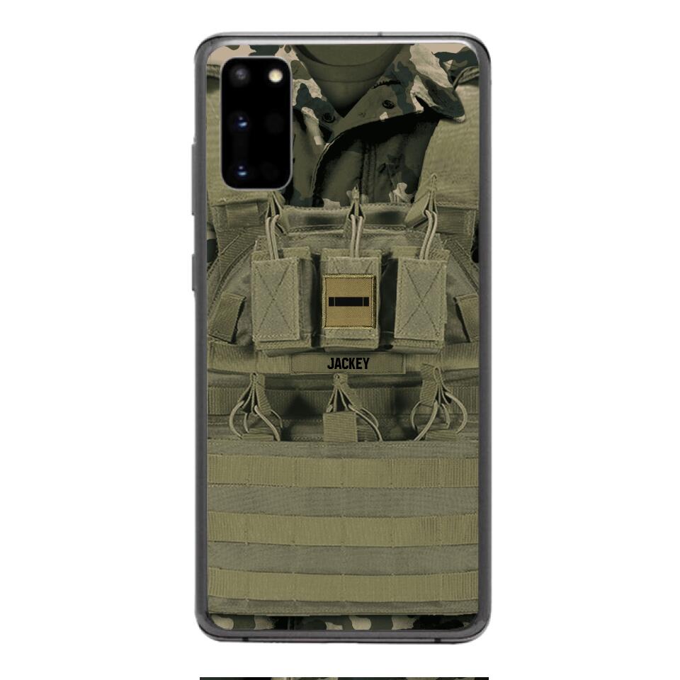 Personalized French Soldier Phone Case Printed 22APR-DT05