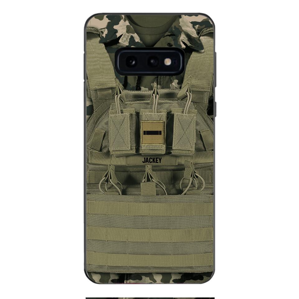 Personalized French Soldier Phone Case Printed 22APR-DT05