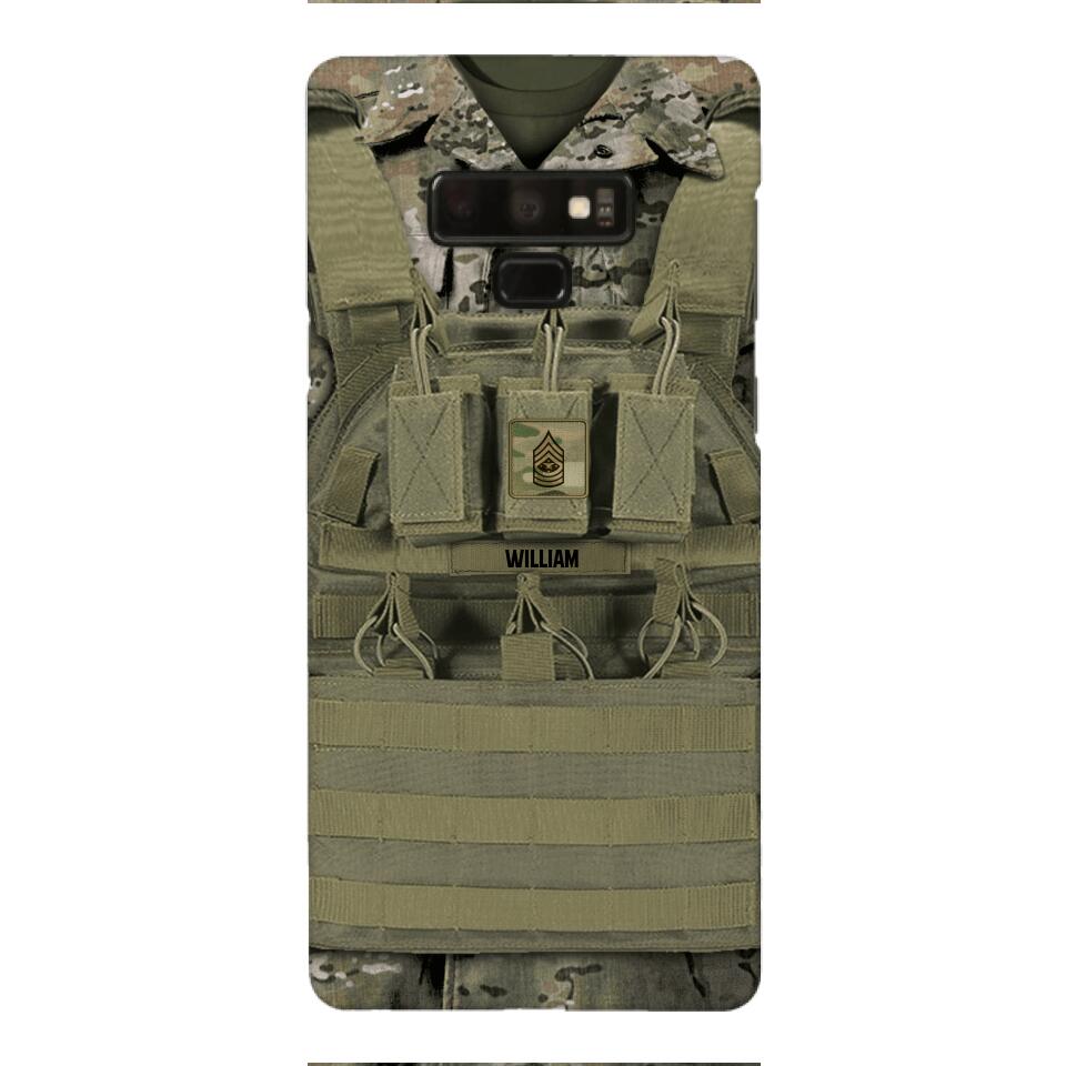 Personalized U.S Soldier Phone Case Printed 22APR-DT05