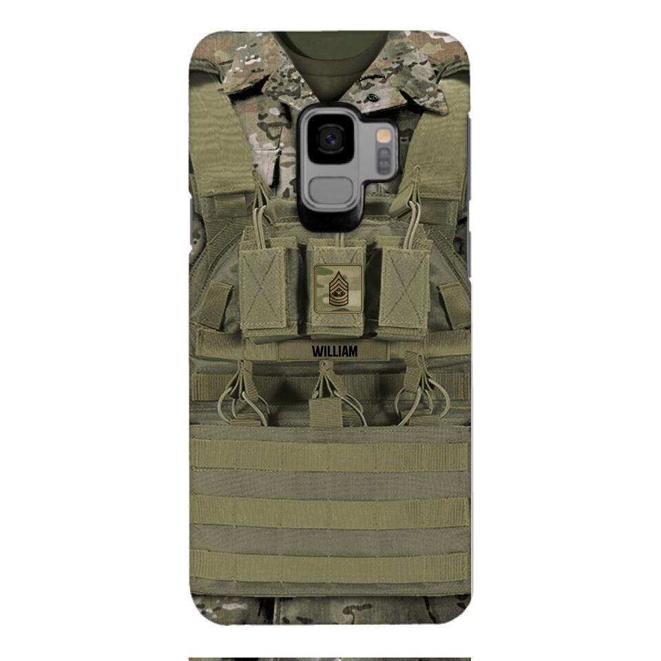 Personalized U.S Soldier Phone Case Printed 22APR-DT05