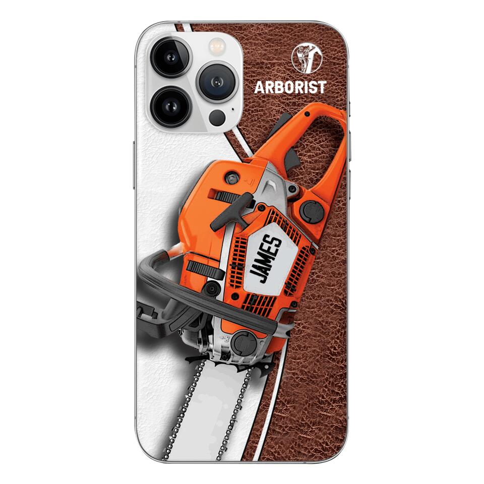 Personalized Arborist Phonecase Printed 22APR-LN05