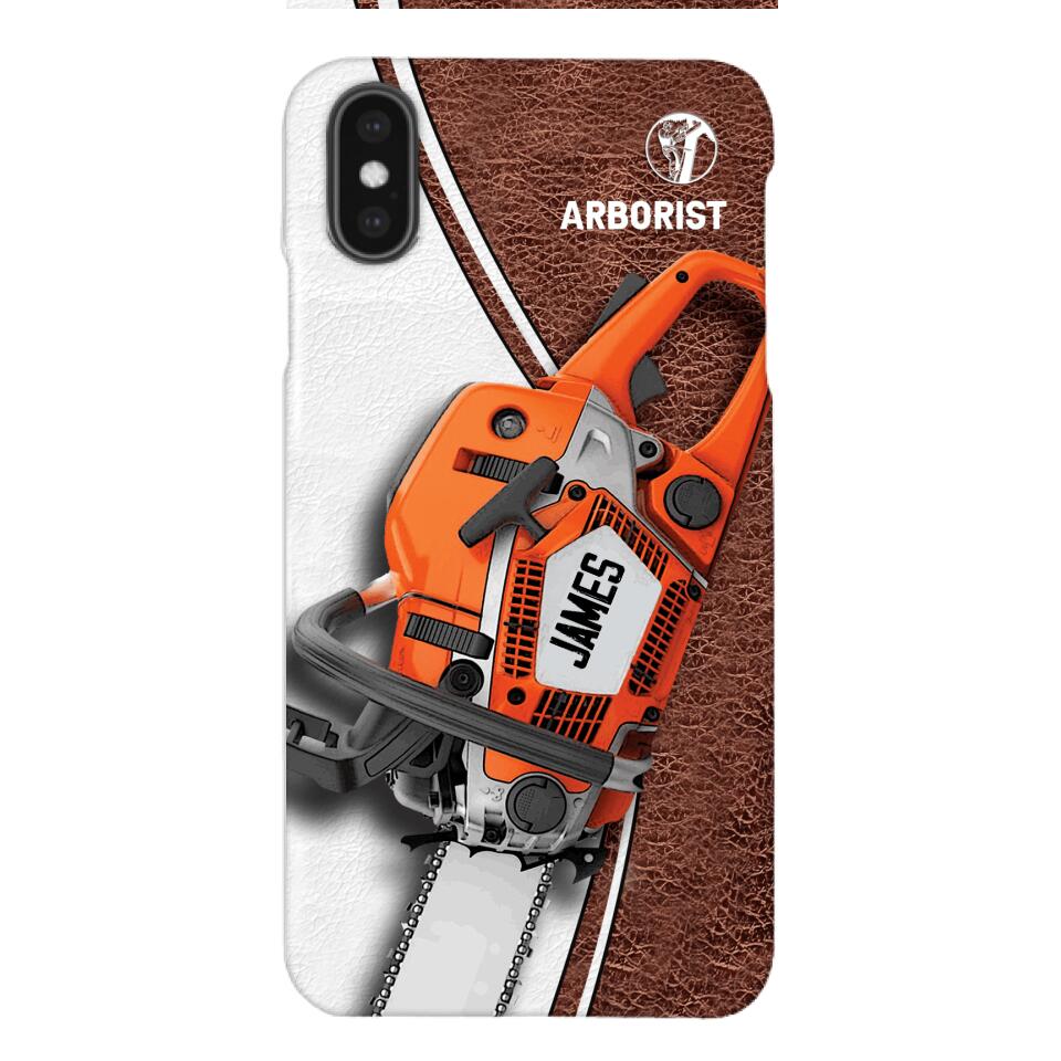 Personalized Arborist Phonecase Printed 22APR-LN05